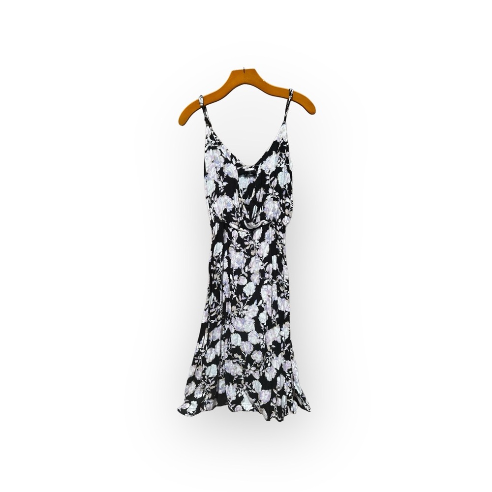 Volcom Black Floral Strappy Summer Dress Size Extra Small
